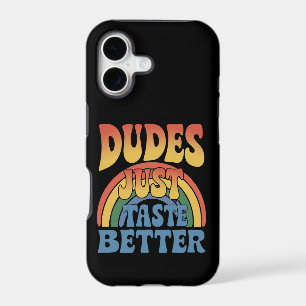 Dudes Just Taste Better Rainbow Gay Pride Vintage