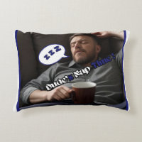 Dude's Nap Time Accent Pillow