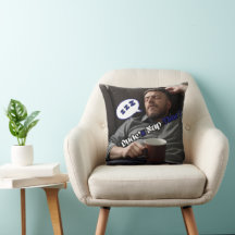 Dude's Nap Time Throw Pillow