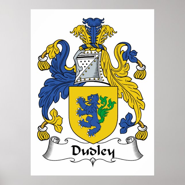Dudley Family Crest Poster (Front)