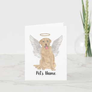 Dudley Labrador Sympathy Memorial Card