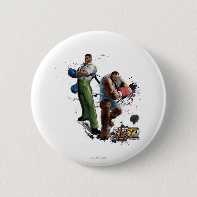 Dudley Vs. Balrog 2 Inch Round Button (Front)