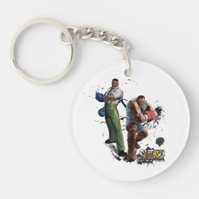 Dudley Vs. Balrog Keychain (Front)
