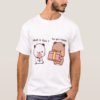 Dudu Bear Surprising His Love Bubu Pandaâ¤Ï¸ T-Shirt
