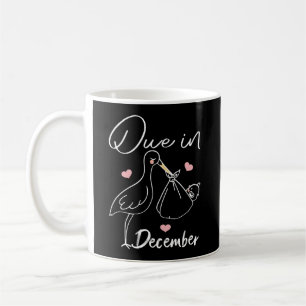 Due In December Funny Swan Carrying A Cute New  Coffee Mug