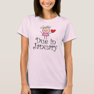 Due In January Maternity T-Shirt