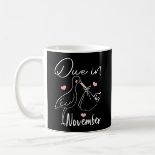 Due In November Funny Swan Carrying A Cute New  Coffee Mug
