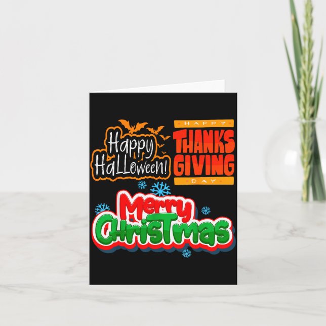 Due To Inflation This Is My Halloween Thanksgiving Card (Front)