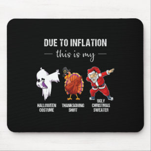 Due To Inflation This Is My Halloween Thanksgiving Mouse Pad