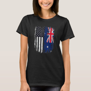 Duel Flag Australia and American duel citizen T-Shirt