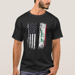Duel Flag Iraq and American duel citizen T-Shirt