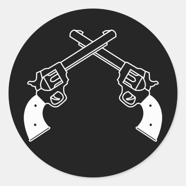 Duel Pistols Classic Round Sticker (Front)