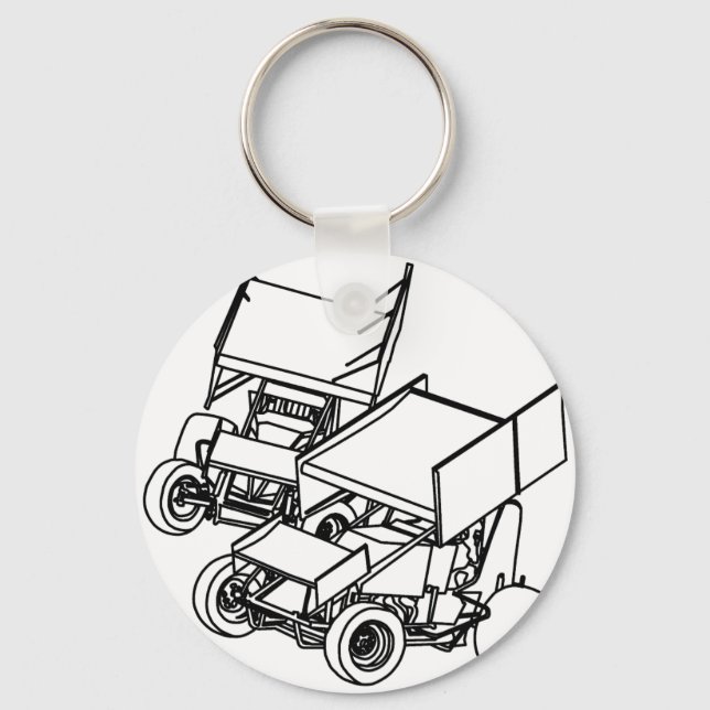 Duel Sprints Keychain (Front)