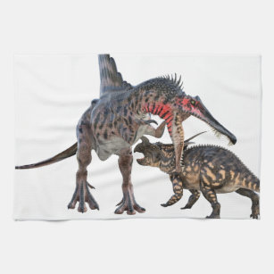 Duelling Dinosaurs Kitchen Towel