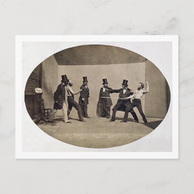 Duelling (photo) postcard (Front)