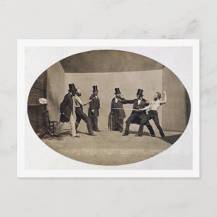Duelling (photo) postcard
