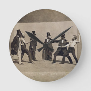 Duelling (photo) round clock