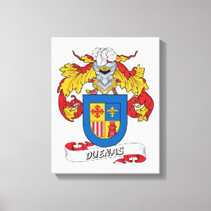 Duenas Family Crest Canvas Print