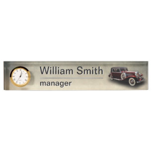 Duesenberg (Duesy) Model J Classic Car with name Nameplate