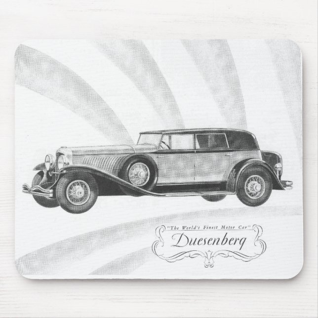 Duesenberg Motor Car Mouse Pad (Front)