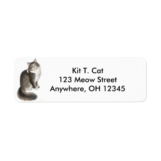 Duffy the Cat Label (Front)