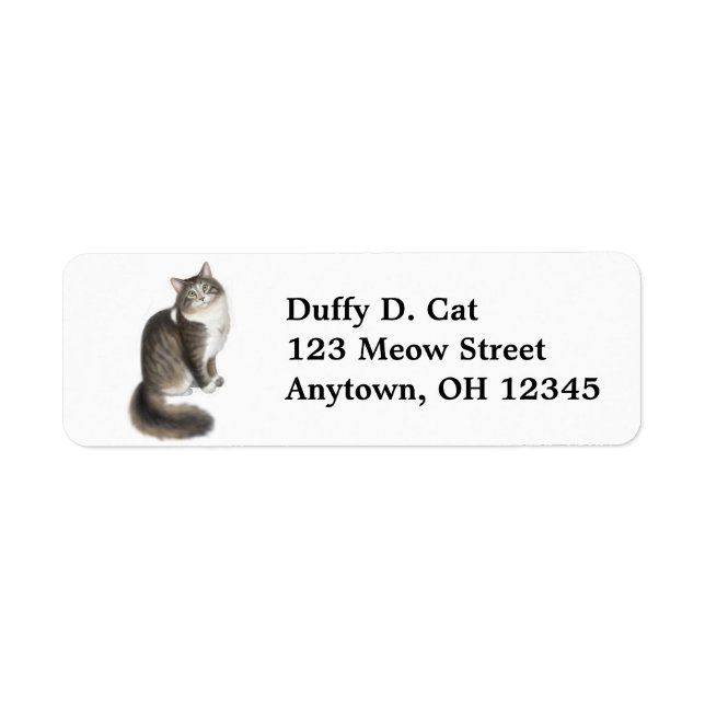 Duffy the Cat Label (Front)