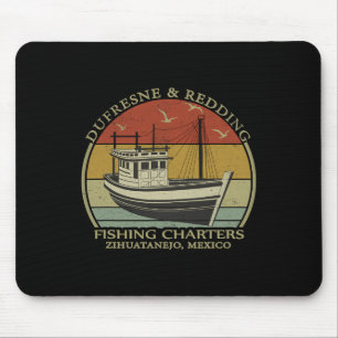 Dufresne And Redding Fishing Charters - Vintage Fi Mouse Pad