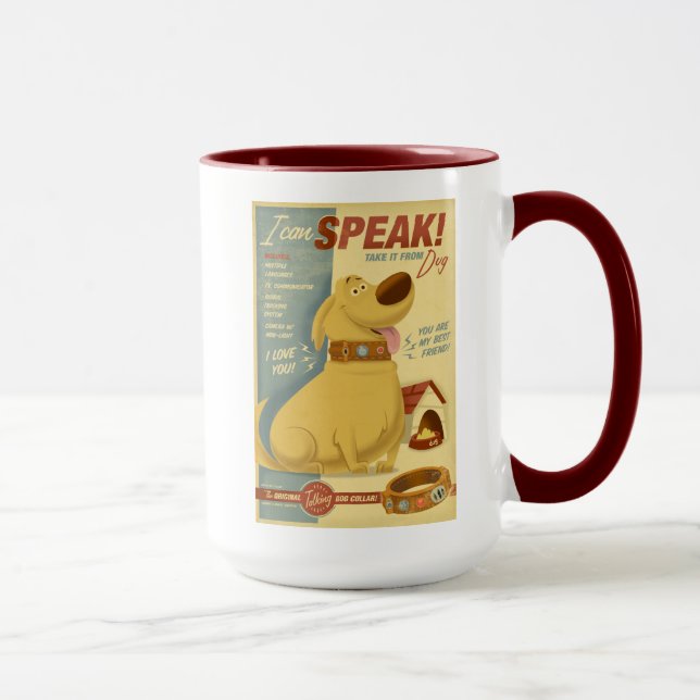 Dug - I can speak! - Muntz talking dog collar Mug (Right)