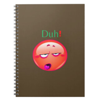 Duh Notebook, Duh emoji Face reaction Notebook,  Notebook