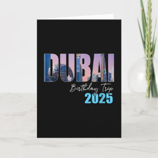Dui Uae Birthday Trip 2025 Vacation Party Crew Cru Card