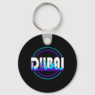 Dui United Arab Emirates Vacation Travel Souvenir Keychain