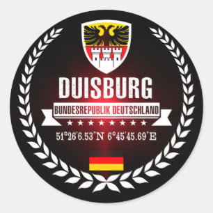 Duisburg Classic Round Sticker