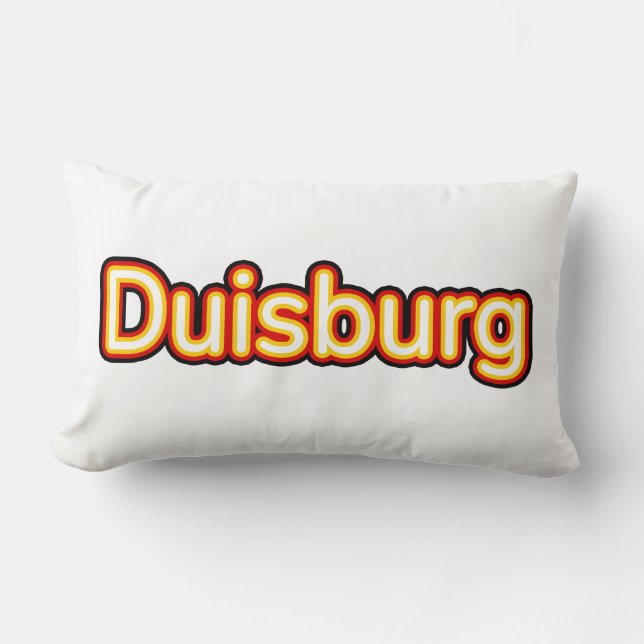 Duisburg Deutschland Germany Lumbar Pillow (Front)