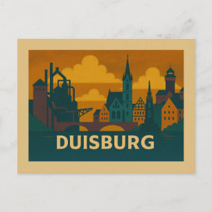 Duisburg Germany City Art Postcard