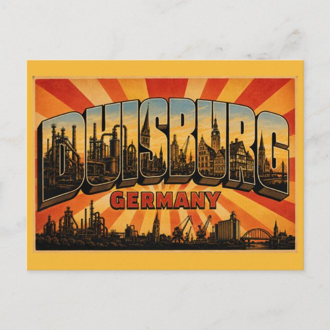 Duisburg Germany Landschaftspark Postcard (Front)