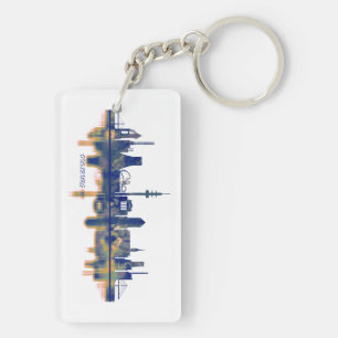 Duisburg Skyline Keychain