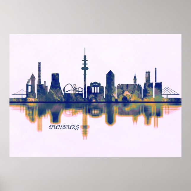 Duisburg Skyline Poster (Front)