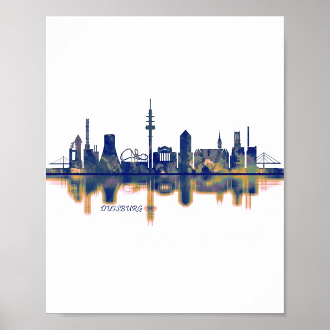 Duisburg Skyline Poster (Front)