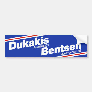 Dukakis 1988 Bumper Sticker