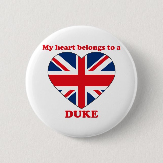 Duke 2 Inch Round Button (Front)