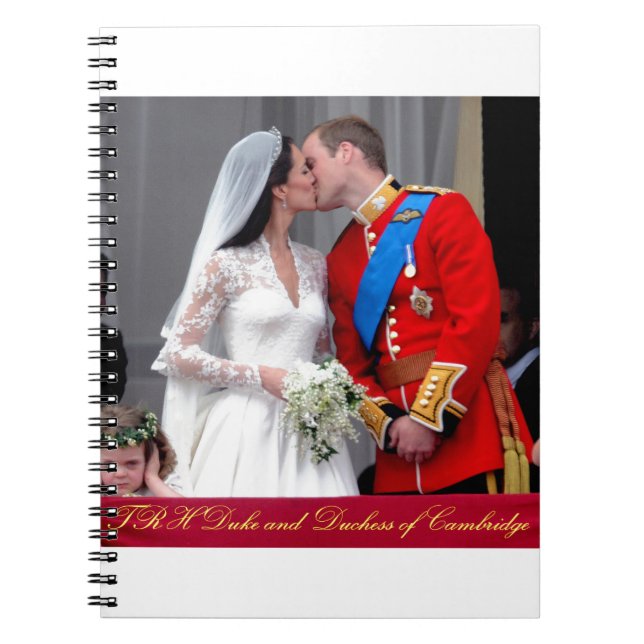 Duke and Duchess of Cambridge Royal Wedding Notebook (Front)