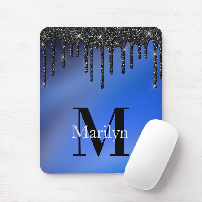 DUKE BLUE AND GLITTER   MOUSE PAD (With Mouse)