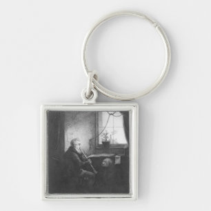 Duke Esterhazy Playing the Clarinet, 1809 Keychain