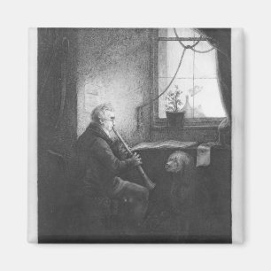 Duke Esterhazy Playing the Clarinet, 1809 Magnet