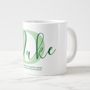 Duke Name Meaning Monogram  Large Coffee Mug
