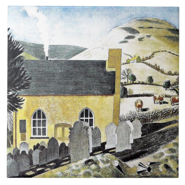 Duke of Herefords Knob & Baptist Chapel Tile (Front)