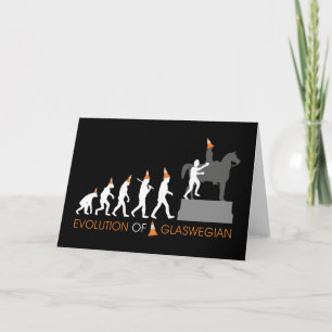 Duke of Wellington's Glasgow Traffic Cone Hat Card
