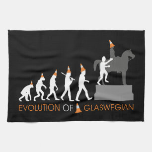 Duke of Wellington's Glasgow Traffic Cone Hat Kitchen Towel