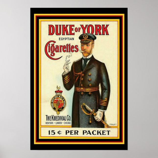 Duke of York Cigarette Poster 13 x 19 (Front)