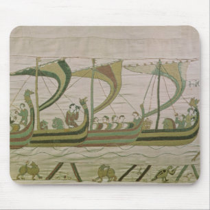 Duke William and his fleet cross the Channel Mouse Pad